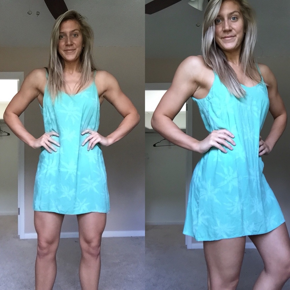 HURLEY Palm Tree Cami Dress